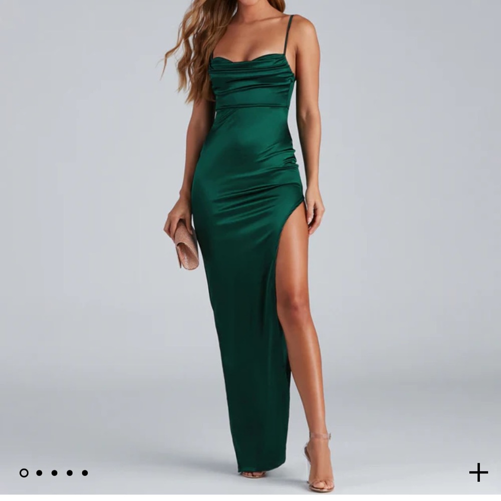 Formal satin dress